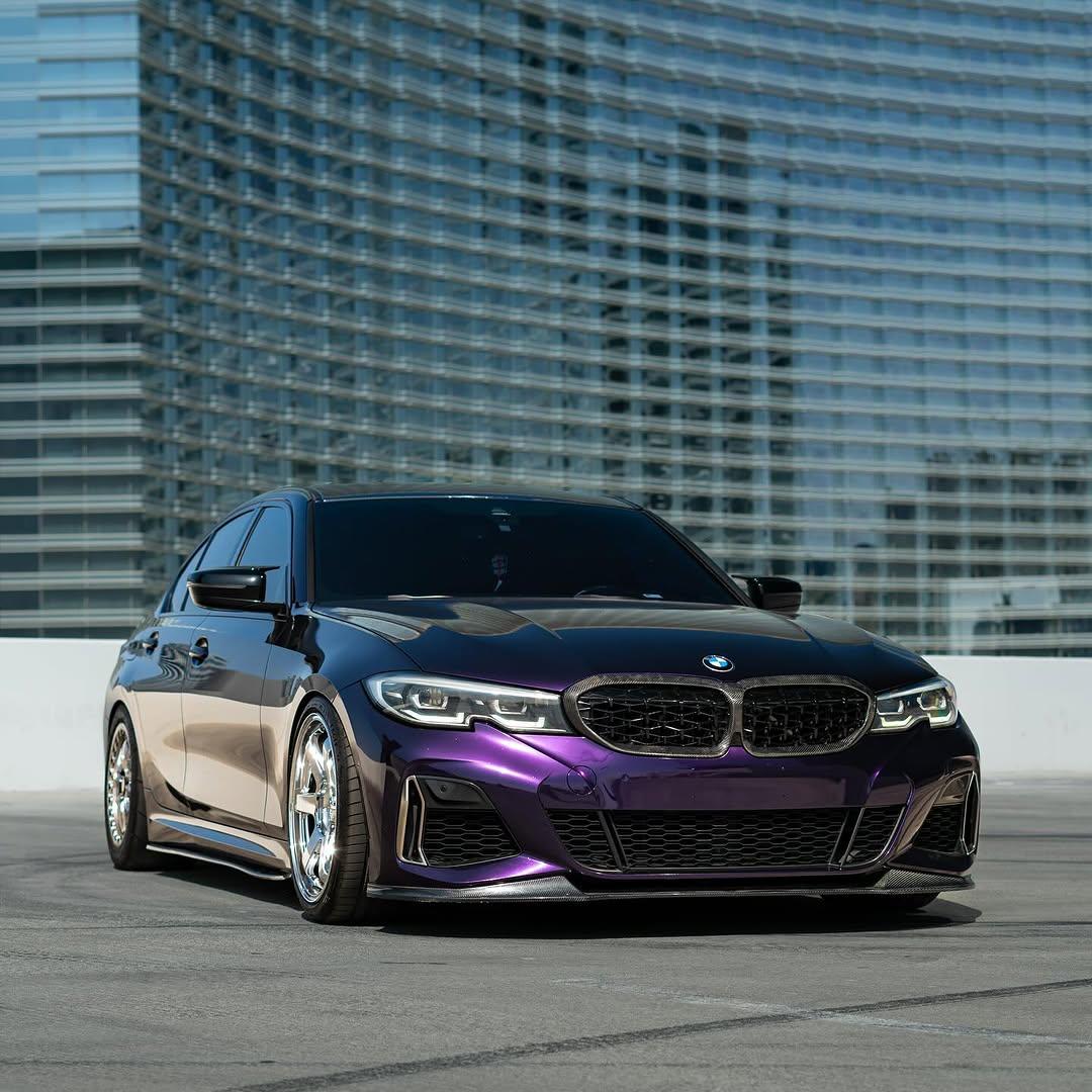 Gloss Metallic Midnight Purple Car Vinyl Wrap BMW PET review buprangel 04