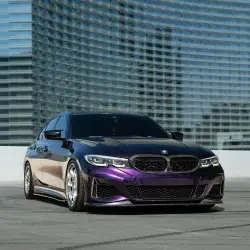 Gloss Metallic Midnight Purple Car Vinyl Wrap BMW review buprangel 05