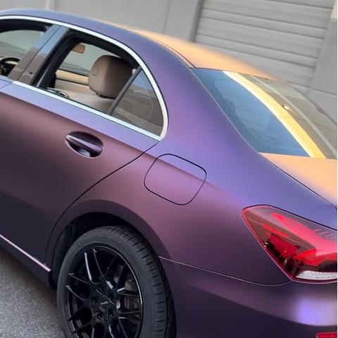 Matte Magic Purple Russian Violet Purple Car Vinyl Wrap PET review lexxx18 02