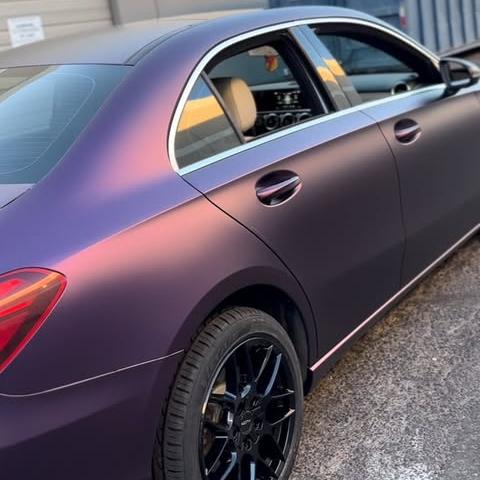 Matte Magic Purple Russian Violet Purple Car Vinyl Wrap PET review lexxx18 04