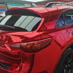 Gloss Mirror Chrome Red  Car Vinyl Wrap review Mirror  03