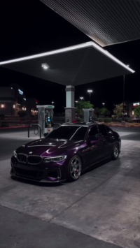 Gloss Metallic Midnight Purple Car Vinyl Wrap BMW review 702visualz