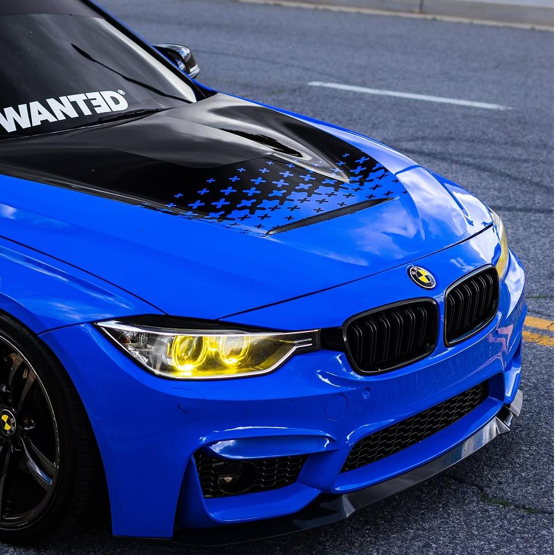 Gloss Voodoo Blue Car Vinyl Wrap PET review wanted_f30_ 02
