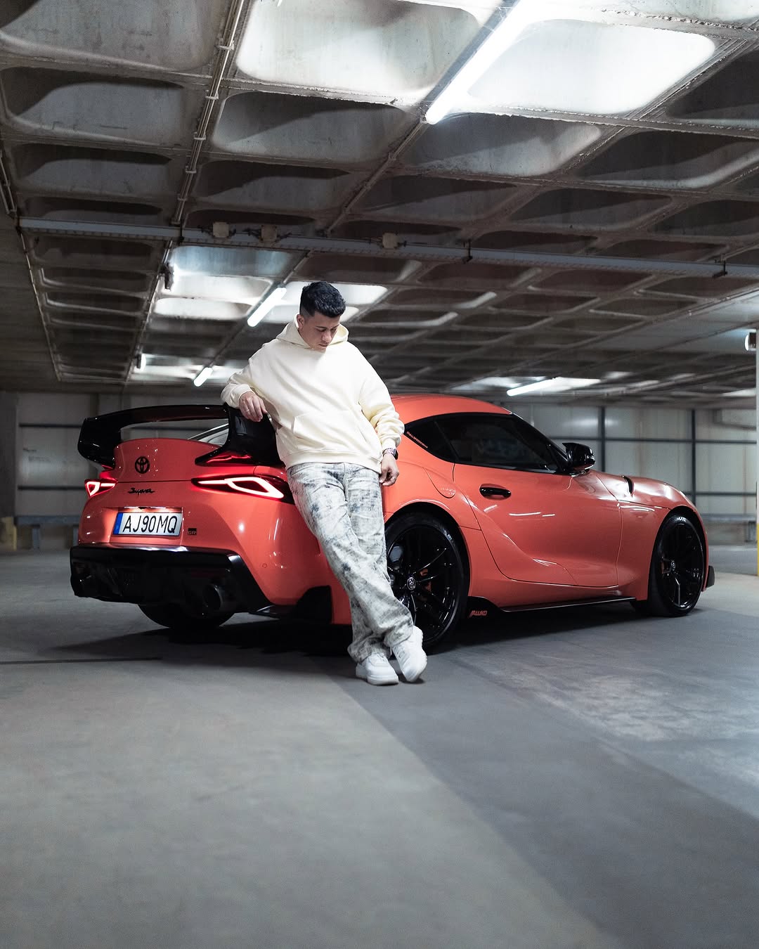 Gloss Coral Orange Car Vinyl Wrap PET review allspeeddrive 01