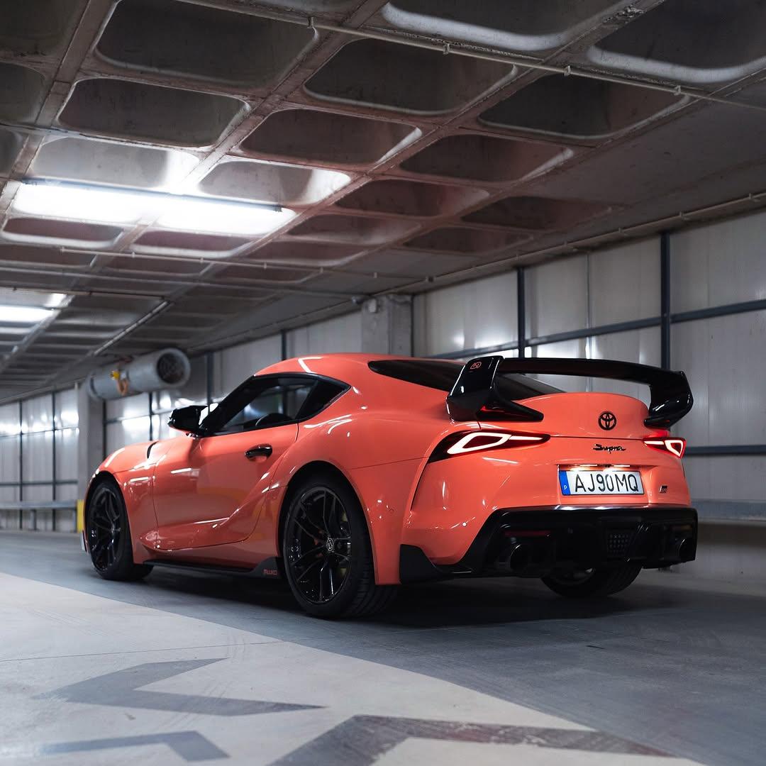 Gloss Coral Orange Car Vinyl Wrap PET review allspeeddrive 02