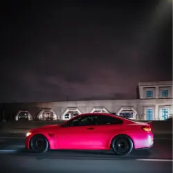 Ultimate Flat Fluorescent Pink Car Vinyl Wrap review  _m4baby 02