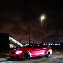 Ultimate Flat Fluorescent Pink Car Vinyl Wrap review  _m4baby 03