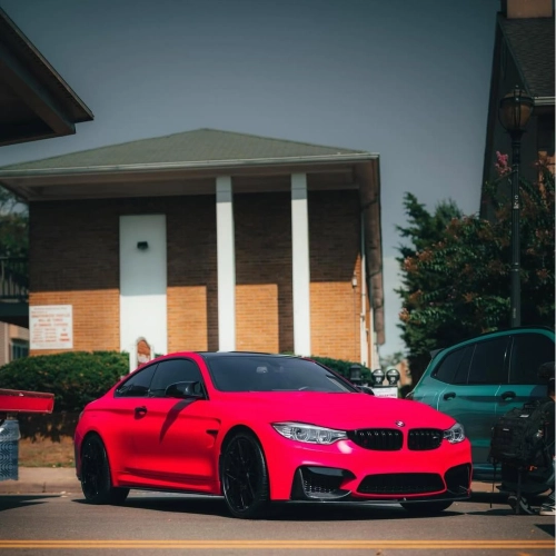 Ultimate Flat Fluorescent Pink Car Vinyl Wrap PET review 