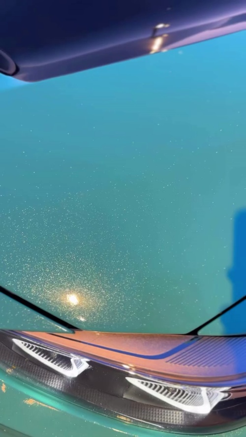 Gloss Sparkle Glitter Tiffany Blue Car Vinyl Wrap review sparker 00