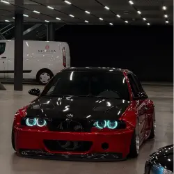Ultra Glossy Metallic Vampire Red Car Vinyl Wrap Audi BMW PET   review artur._e46 01