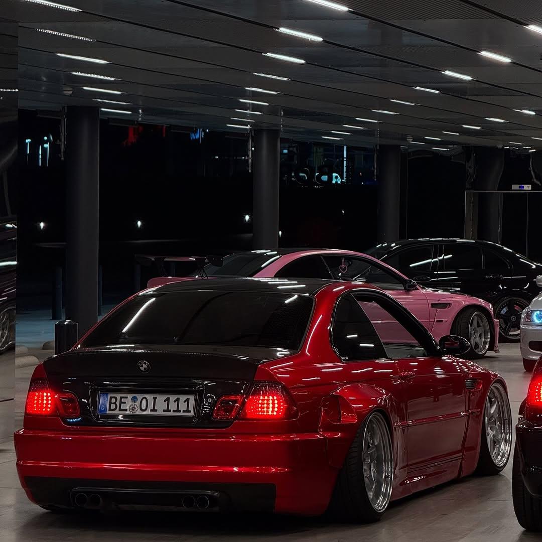 Ultra Glossy Metallic Vampire Red Car Vinyl Wrap BMW PET   review artur._e46 01