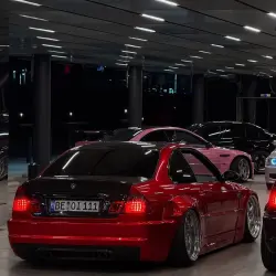 Ultra Glossy Metallic Vampire Red Car Vinyl Wrap Audi BMW PET   review artur._e46 02