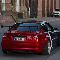 Ultra Glossy Metallic Vampire Red Car Vinyl Wrap Audi BMW PET   review artur._e46 04