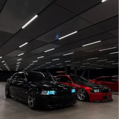 Ultra Glossy Metallic Vampire Red Car Vinyl Wrap Audi BMW PET   review artur._e46 03