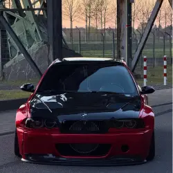 Ultra Glossy Metallic Vampire Red Car Vinyl Wrap Audi BMW PET   review artur._e46 05