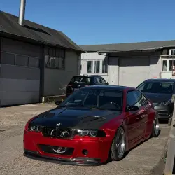 Ultra Glossy Metallic Vampire Red Car Vinyl Wrap Audi BMW PET   review artur._e46 06