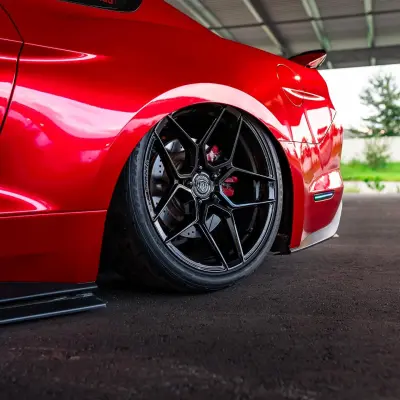 Gloss Metallic Vampire Red Car Vinyl Wrap review look 02