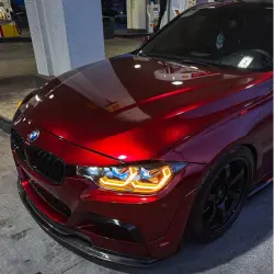 Ultra Glossy Liquid Dragon Red Car Vinyl Wrap PET review f30.jose 01
