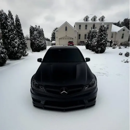 Matte Satin Black Ceramic Black Car Vinyl Wrap BMW  PET  review 