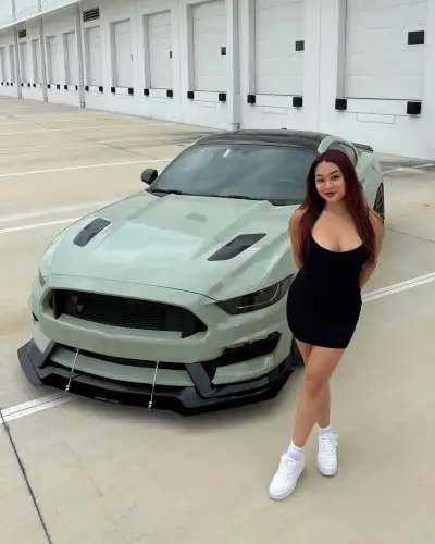 Gloss Light Khaki Green Car Vinyl Wrap PET review 5ohbrat 02