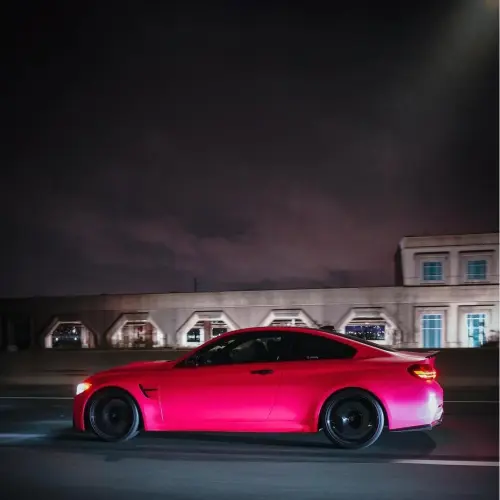 Ultimate Flat Fluorescent Pink Car Vinyl Wrap PET review 