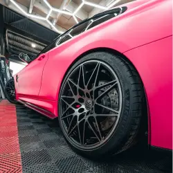 Ultimate Flat Fluorescent Pink Car Vinyl Wrap review v3locity_new 02