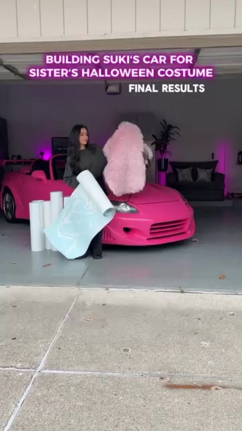 Gloss Princess Pink Car Vinyl Wrap PET  review christinarok 00