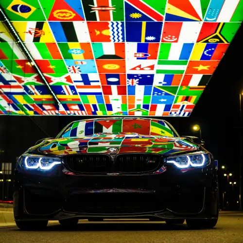 Gloss Metallic Midnight Purple Car Vinyl Wrap BMW PET review 