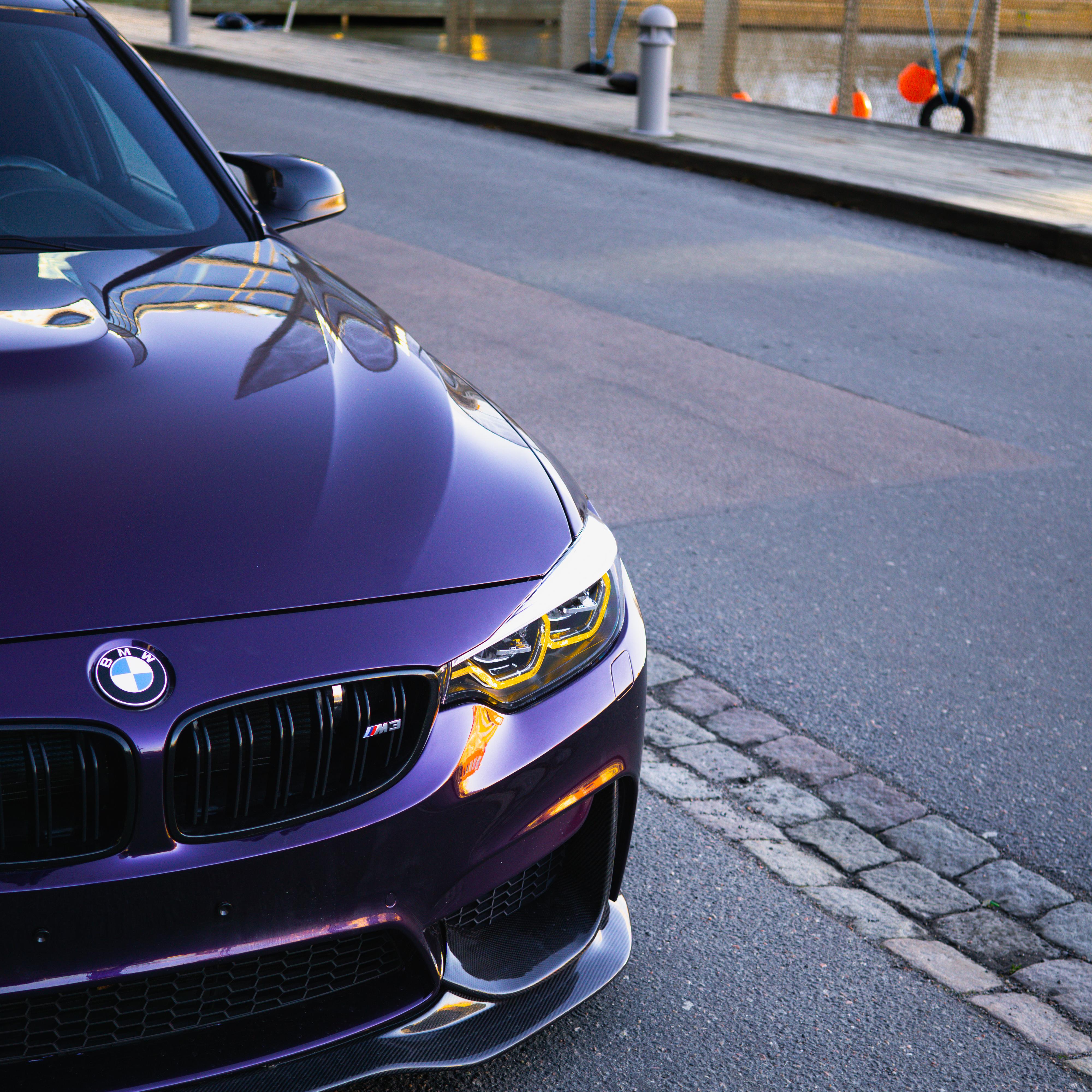 Gloss Metallic Midnight Purple Car Vinyl Wrap BMW PET review spark 03