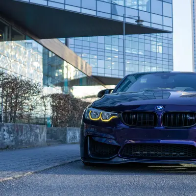 Gloss Metallic Midnight Purple Car Vinyl Wrap BMW  review spark 04