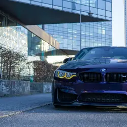 Gloss Metallic Midnight Purple Car Vinyl Wrap BMW review spark 05