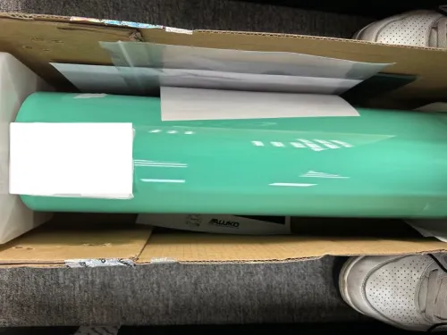 Gloss Porsche Mint Green Car Vinyl Wrap PET review 