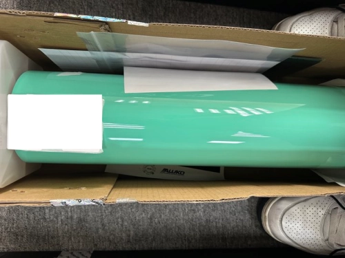 Gloss Porsche Mint Green Car Vinyl Wrap PET review 