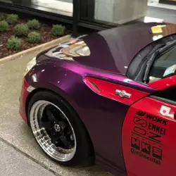 Gloss Metallic Grape Purple Car Vinyl Wrap PET review suqkii.86 02