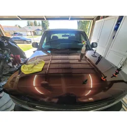 Gloss Metallic Black Rose Car Vinyl Wrap review Daniel 02