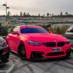 Ultimate Flat Fluorescent Pink Car Vinyl Wrap review Alsuwaidip 02