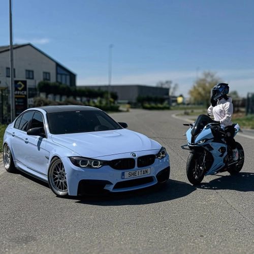 Gloss Macaron Baby Blue Car Vinyl Wrap PET review 
