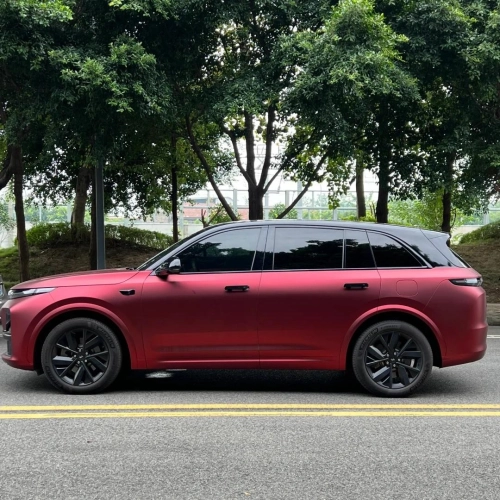 Satin Chrome Metallic Romanee Red Vinyl Wrap | Romania Red Wrap PET review 