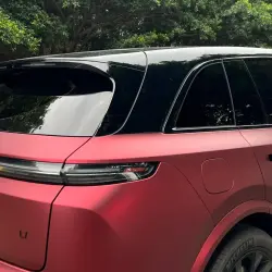 Matte Chrome Metallic Romance Red Car Vinyl Wrap review Romance 02