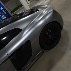 Matte Metallic Liquid Silver Car Vinyl Wrap PET review UltraCarMedia 01