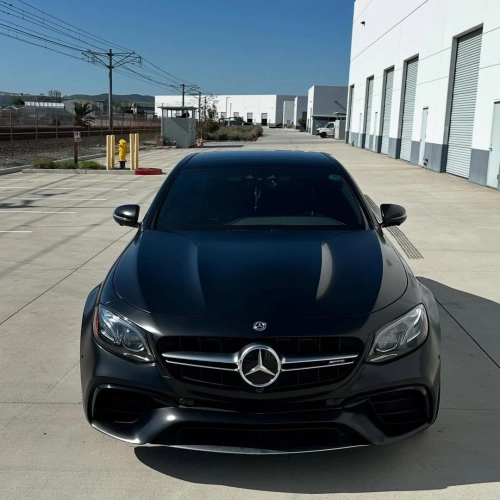 Matte Satin Black Ceramic Black Car Vinyl Wrap BMW  PET  review 