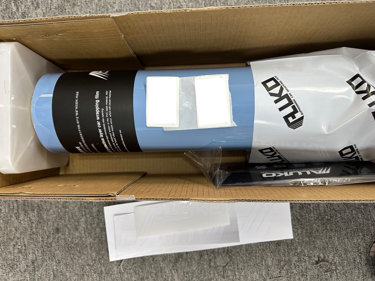 Gloss Hazy Blue Car Vinyl Wrap PET  review G87