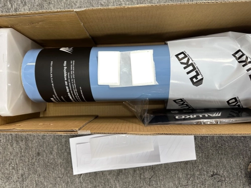 Gloss Hazy Blue Car Vinyl Wrap PET  review 