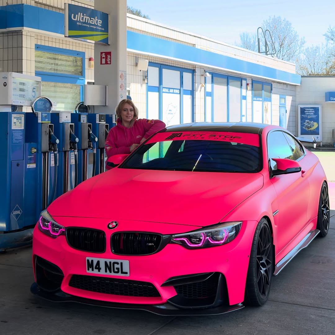 Ultimate Flat Fluorescent Pink Car Vinyl Wrap PET review Alsuwaidip 01