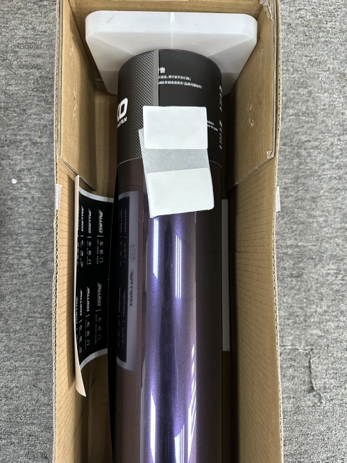 Gloss Metallic Galaxy Purple Car Vinyl Wrap PET reviewed by