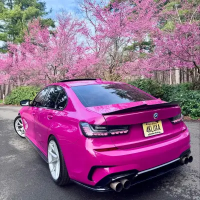 Gloss Ruby Star Car Vinyl Wrap PET review 4kluxa 03