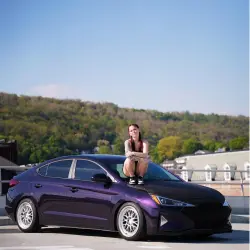 Gloss Metallic Ghost Midnight Purple Car Vinyl Wrap PET review fourcelo 02
