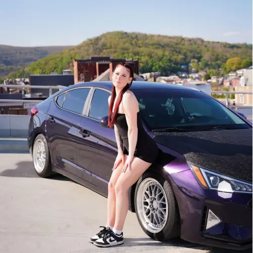 Gloss Metallic Ghost Midnight Purple Car Vinyl Wrap PET review 