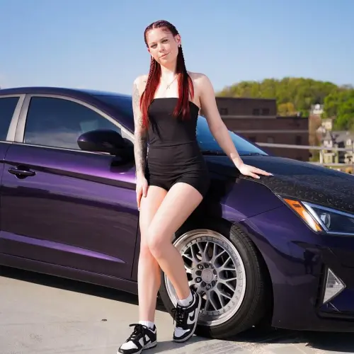 Gloss Metallic Ghost Midnight Purple Car Vinyl Wrap PET review fourcelo