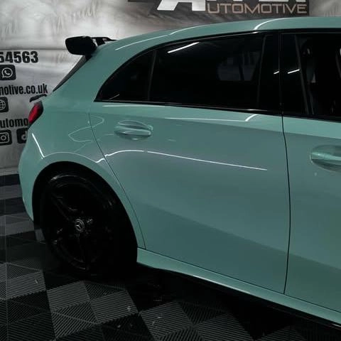 Gloss Racing Tiffany Blue Car Vinyl Wrap PET  review 